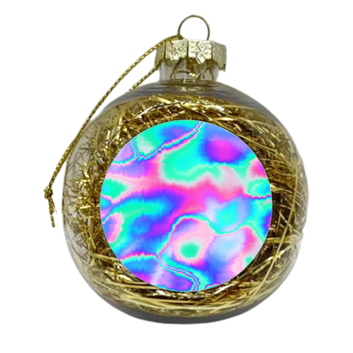 Holographic Glitch - xmas bauble by Uma Prabhakar Gokhale