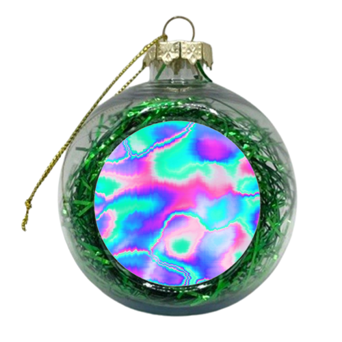 Holographic Glitch - xmas bauble by Uma Prabhakar Gokhale