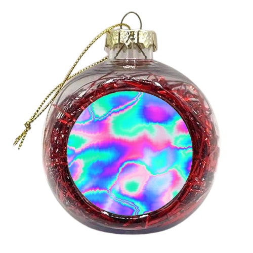 Holographic Glitch - xmas bauble by Uma Prabhakar Gokhale