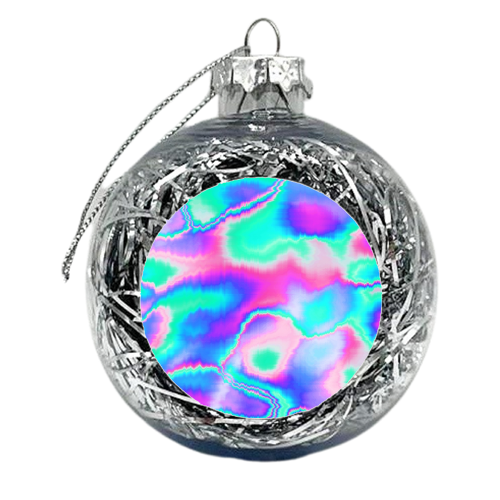 Holographic Glitch - xmas bauble by Uma Prabhakar Gokhale