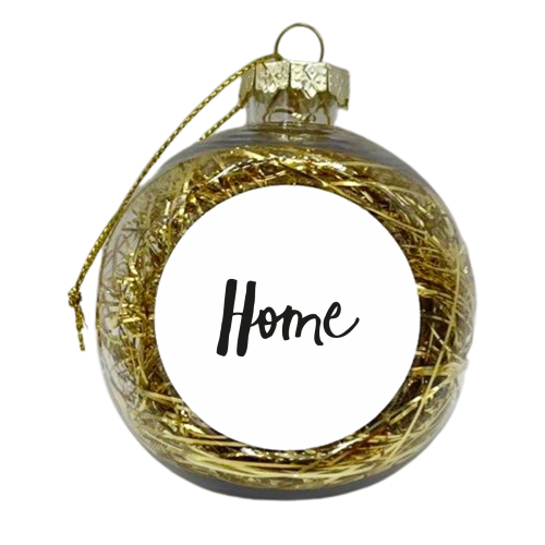 Home - xmas bauble by Jessie Moane