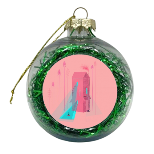 Home - xmas bauble by Karl James Mountford
