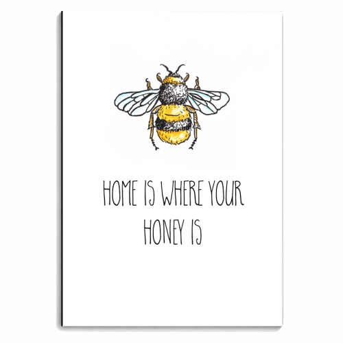 Home Is Where Your Honey Is - personalised A4, A5, A6 notebook by Adam Regester