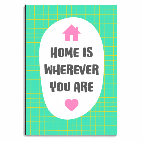 Home Is Wherever You Are - personalised A4, A5, A6 notebook by Adam Regester