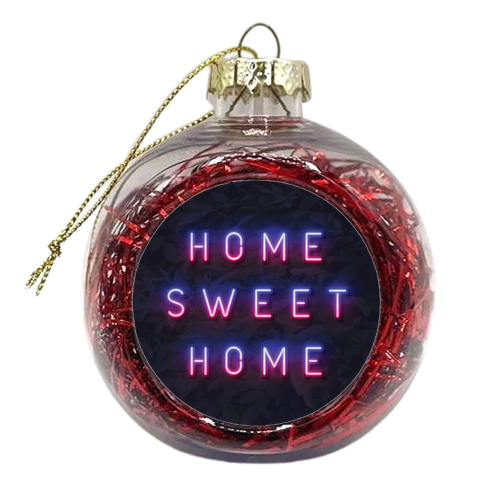 HOME SWEET HOME - xmas bauble by Paper Deep Design