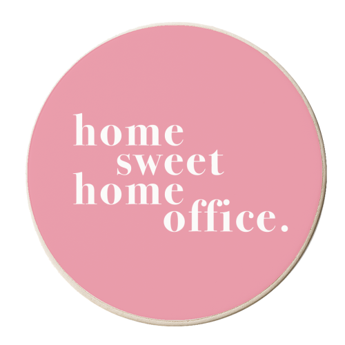 Home Sweet Home Office - personalised beer coaster by Kind of Simple Designs
