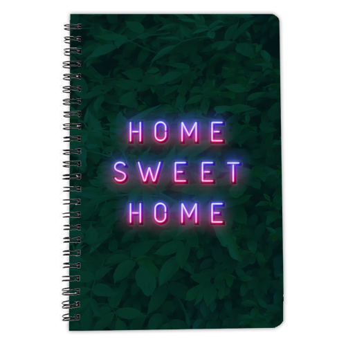 HOME SWEET HOME - personalised A4, A5, A6 notebook by Paper Deep Design