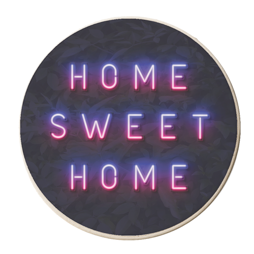 HOME SWEET HOME - personalised beer coaster by Paper Deep Design