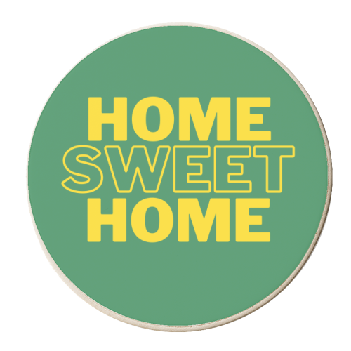Home sweet home - personalised beer coaster by Proper Job Studio