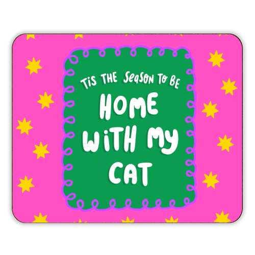 Home With My Cat - designer placemat by The Paper Tail