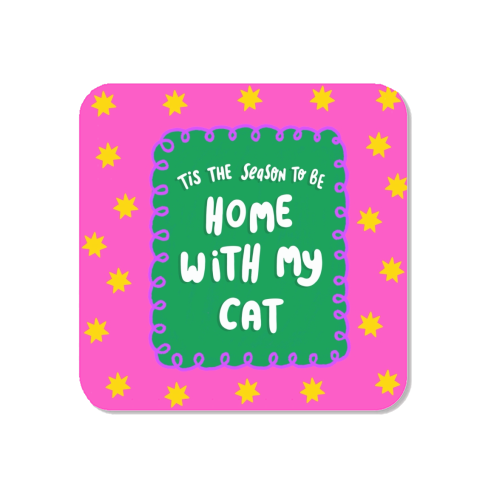 Home With My Cat - Magnet by The Paper Tail