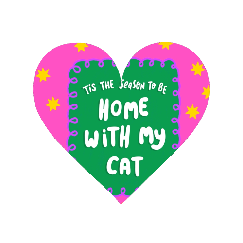 Home With My Cat - Magnet by The Paper Tail