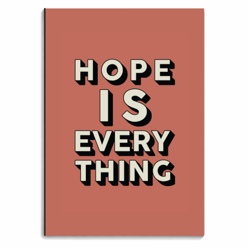 Hope Is Everything - personalised A4, A5, A6 notebook by Kind of Simple Designs
