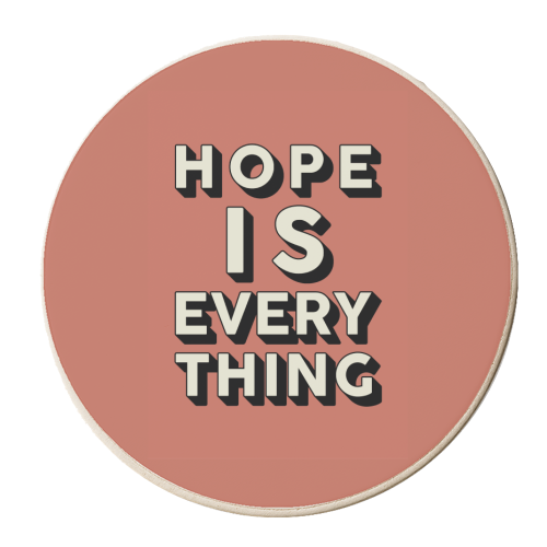 Hope Is Everything - personalised beer coaster by Kind of Simple Designs