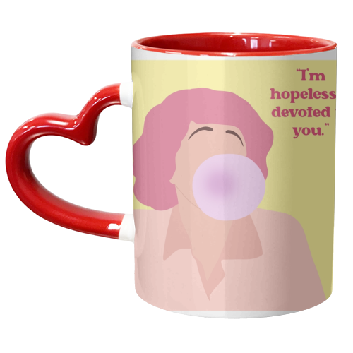 Hopelessly Devoted - unique mug by Ami Luck