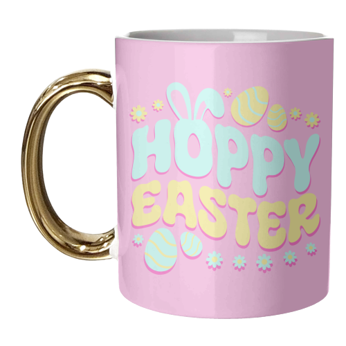 Hoppy Easter - unique mug by Amy Farmer