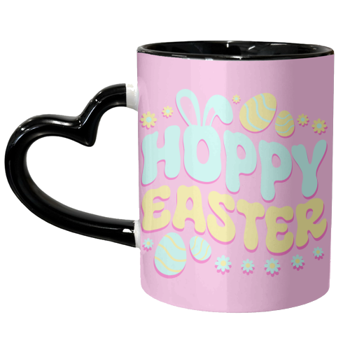 Hoppy Easter - unique mug by Amy Farmer
