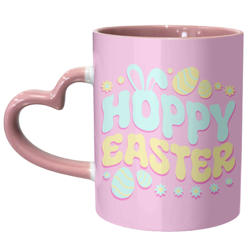 Hoppy Easter - unique mug by Amy Farmer