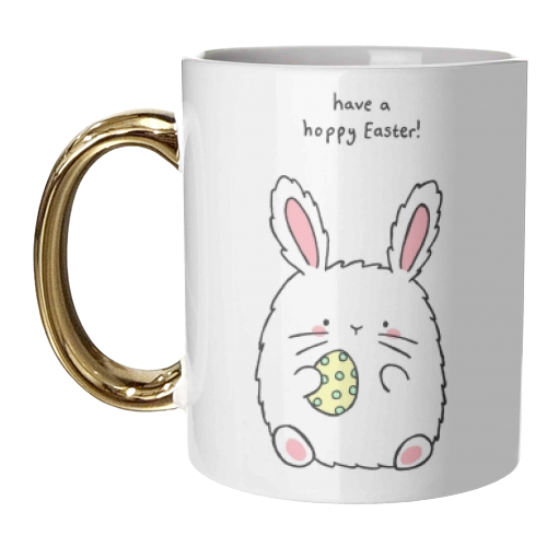 Hoppy Easter! - unique mug by Ellie Bednall