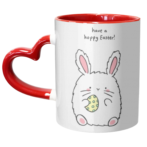 Hoppy Easter! - unique mug by Ellie Bednall