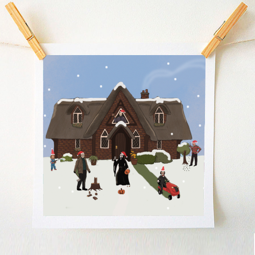 Horror Christmas - A1 - A4 art print by The Queer Store