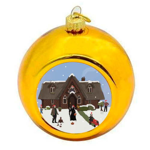 Horror Christmas - colourful christmas bauble by The Queer Store