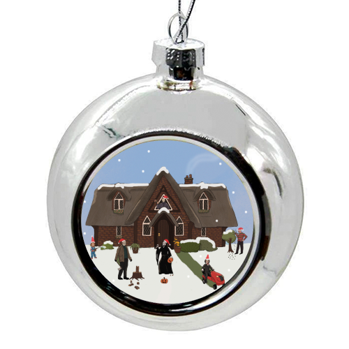 Horror Christmas - colourful christmas bauble by The Queer Store