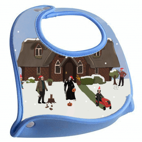 Horror Christmas - feeding bib by The Queer Store