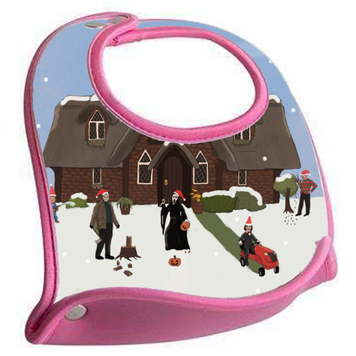 Horror Christmas - feeding bib by The Queer Store