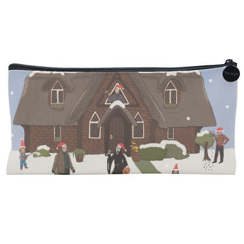 Horror Christmas - flat pencil case by The Queer Store