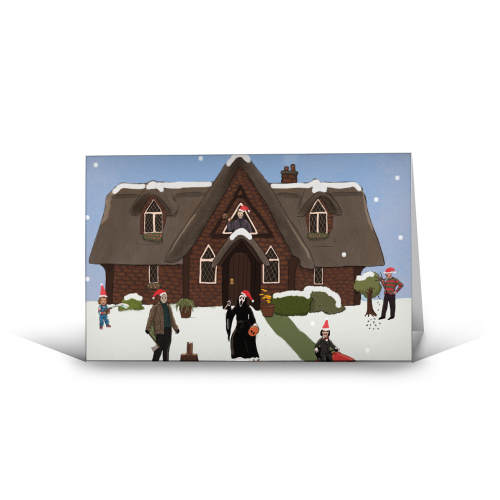 Horror Christmas - funny greeting card by The Queer Store