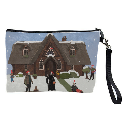 Horror Christmas - pretty makeup bag by The Queer Store