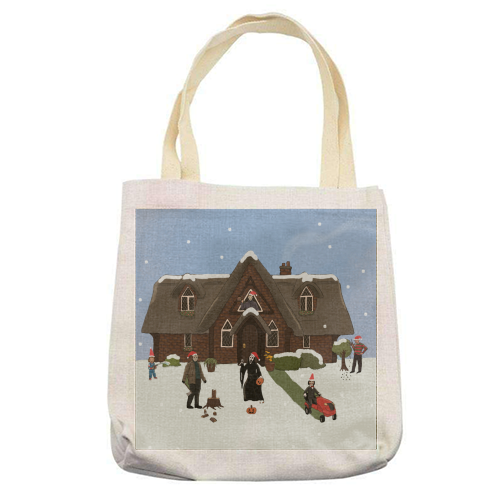 Horror Christmas - printed canvas tote bag by The Queer Store