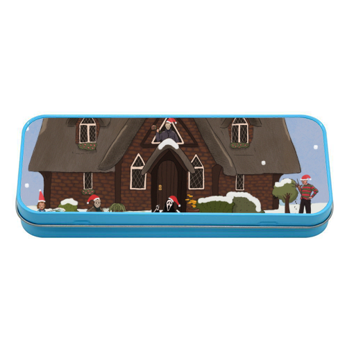 Horror Christmas - tin pencil case by The Queer Store