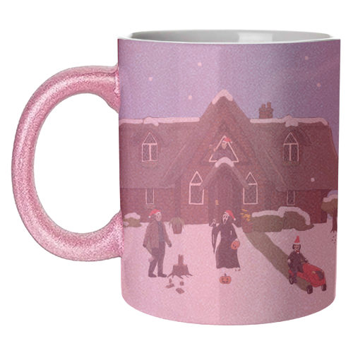 Horror Christmas - unique mug by The Queer Store