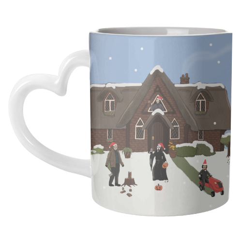 Horror Christmas - unique mug by The Queer Store