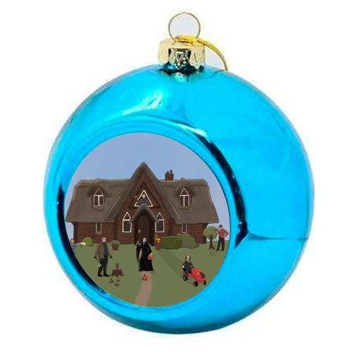 Horror Films - colourful christmas bauble by The Queer Store