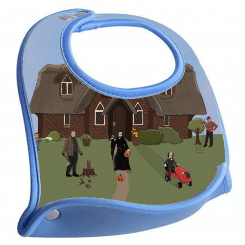 Horror Films - feeding bib by The Queer Store