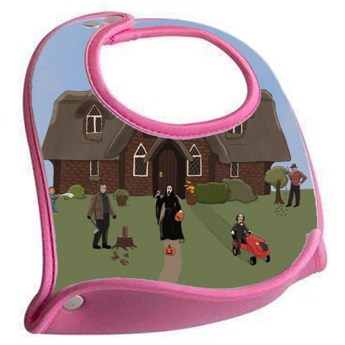 Horror Films - feeding bib by The Queer Store