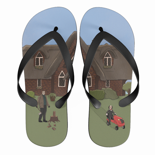 Horror Films - funny flip flops by The Queer Store