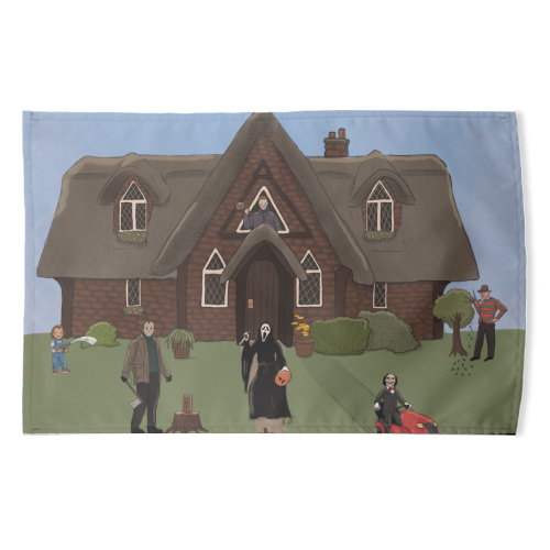 Horror Films - funny tea towel by The Queer Store