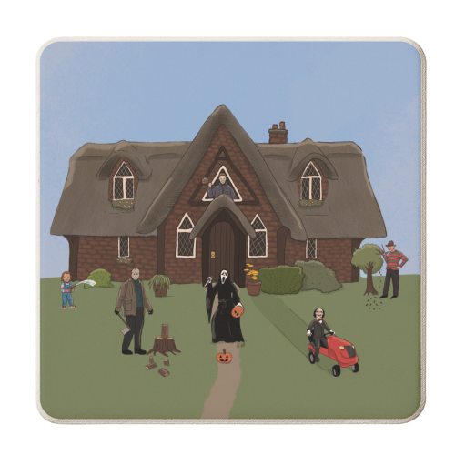 Horror Films - personalised beer coaster by The Queer Store