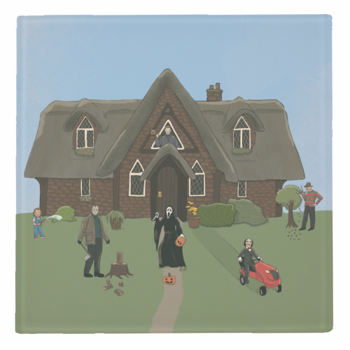 Horror Films - personalised beer coaster by The Queer Store