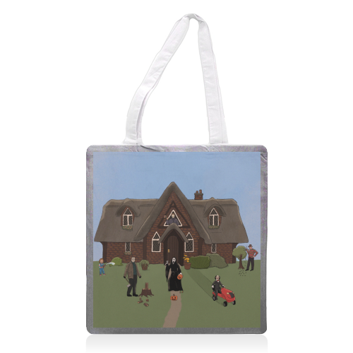 Horror Films - printed canvas tote bag by The Queer Store