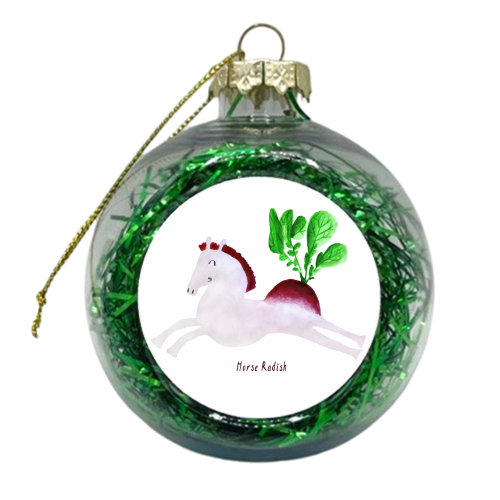 Horse Radish - xmas bauble by Sophia Maria
