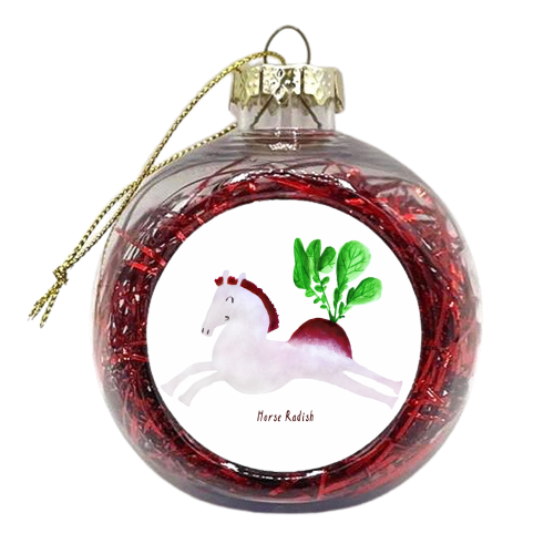 Horse Radish - xmas bauble by Sophia Maria