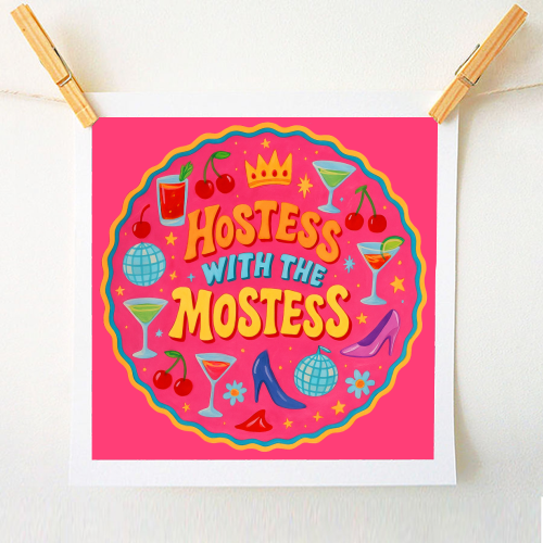 Hostess With The Mostess - A1 - A4 art print by Ms Doodle
