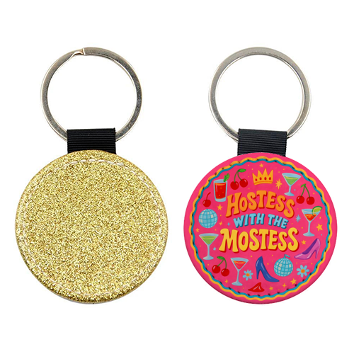 Hostess With The Mostess - keyring by Ms Doodle