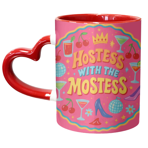 Hostess With The Mostess - unique mug by Ms Doodle