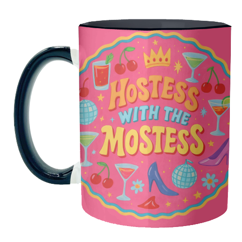 Hostess With The Mostess - unique mug by Ms Doodle